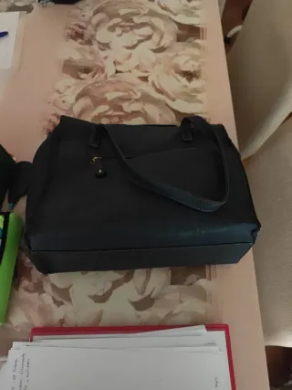 Bolso grande azul y verde