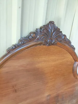 Cabecero artesanal caoba