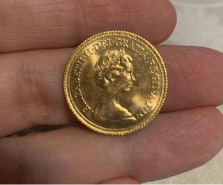 Sterlina Oro 1978 Regina Elisabetta II