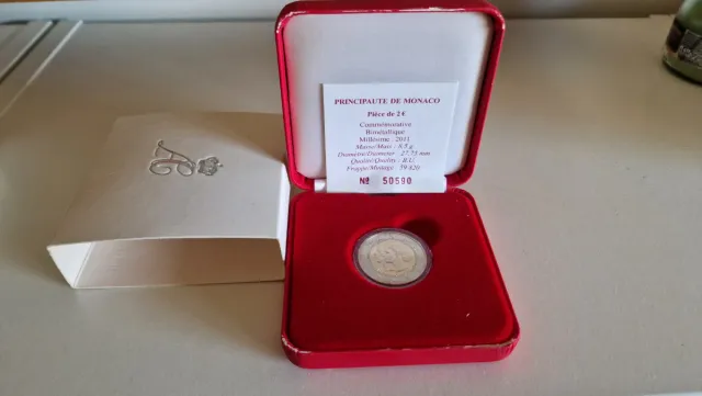 Moneda Mónaco 2€ Conmemorativa 2011 Boda Real