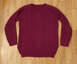 Jersey Burdeos Tejido Trenzado