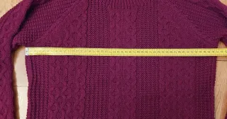 Jersey Burdeos Tejido Trenzado