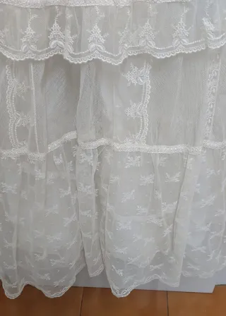 Vestido Vintage Ibicenco posible de novia. Años 70