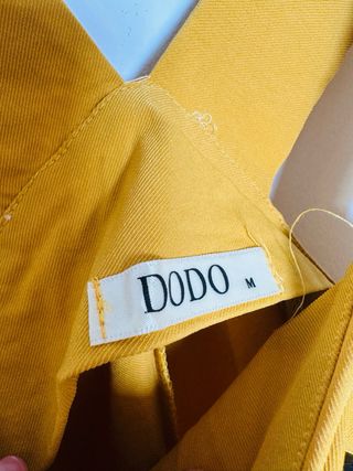 Vestido DODO Mostaza Cruzado Botones