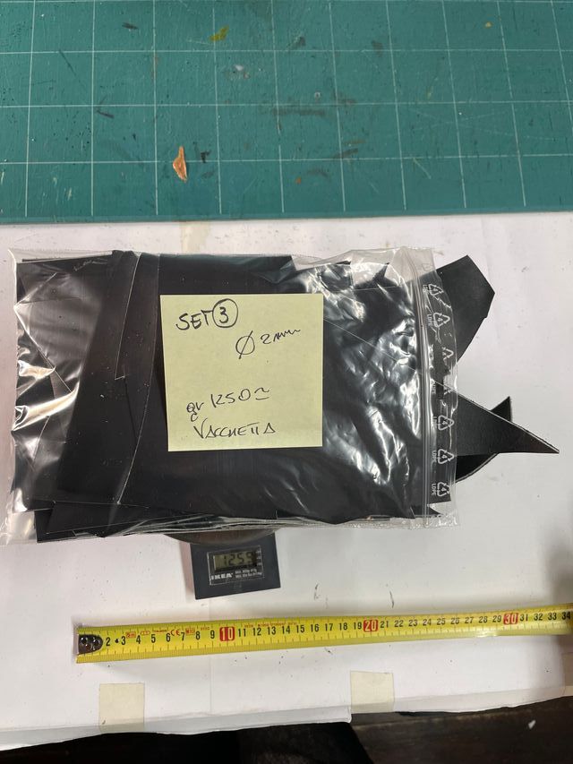 SET 3: Ritagli Pelle Vacchetta 2mm