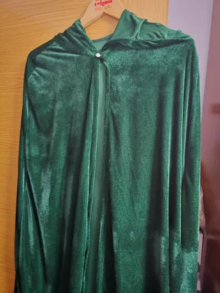 Capa Bruja Verde Terciopelo poliester fino