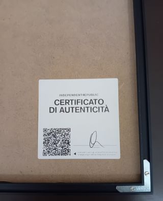 Quadro con cornice in legno