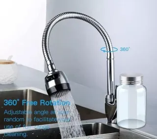 RUBINETTO MISCELATORE CANNA CON DOCCETTA CUCINA