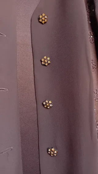 Chaqueta fina negra pedrería talla 46