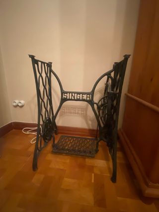 Pie Máquina Coser Singer Hierro Fundido