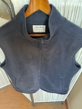 Chaleco Polar Silbon Talla L Azul Marino