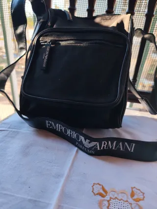 Bandolera Emporio Armani Hombre Negra