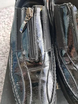 Scarpe donna Teck nere con zip