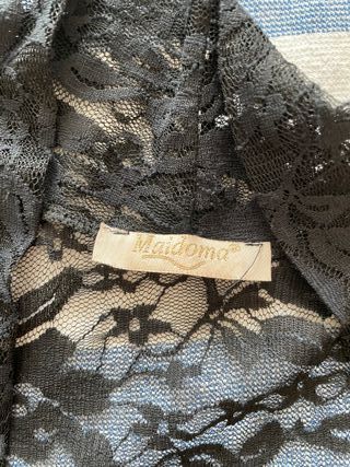 Abito cerimonia pizzo nero taglia S