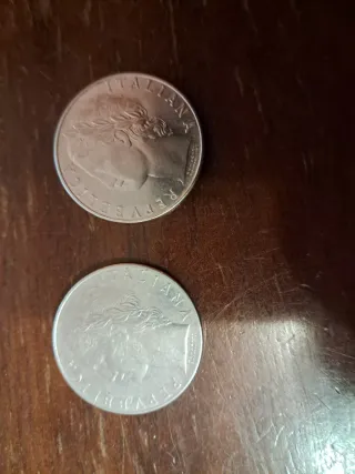 Coppia 100 Lire Minerva 1977