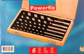 Juego 6 brocas largas madera Powerfix