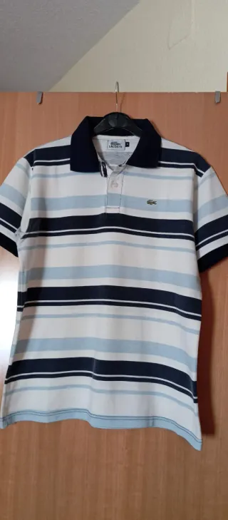 Polo Lacoste Rayas Talla M