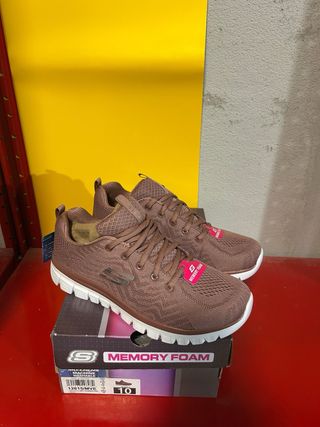 Scarpe Skechers Donna Marrone Taglia 40