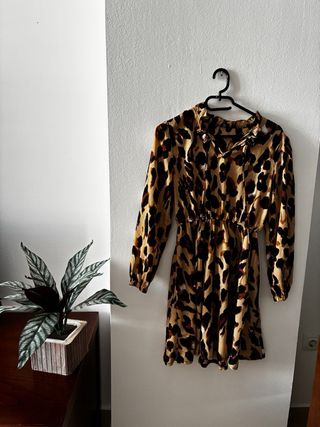 Vestido estampado animal print