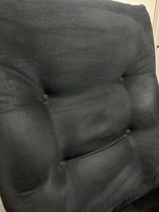 Sedia ufficio con rotelle in tessuto nero