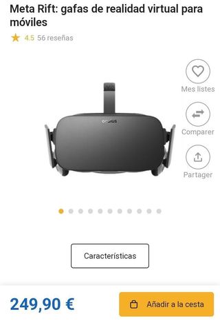 Oculus Rift Gafas de Realidad Virtual