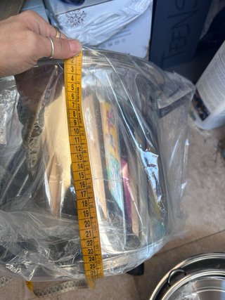 Pentole giganti in acciaio inox con manici