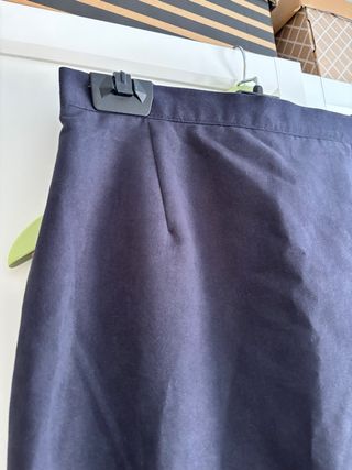 Falda lápiz vintage azul marino