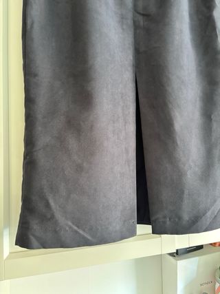 Falda lápiz vintage azul marino