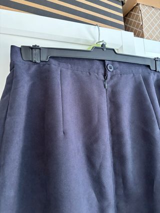 Falda lápiz vintage azul marino