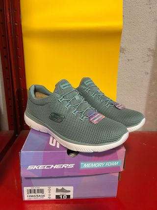 Scarpe Skechers Donna Grigio/Rosa Taglia 39