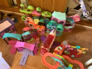 Lote Casitas Littlest Pet Shop con Accesorios