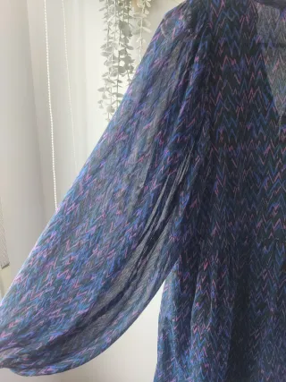 Vestido Brownie estampado zigzag