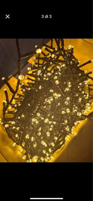 Luci Natale 1000 LED Bianco Caldo AB.Midea