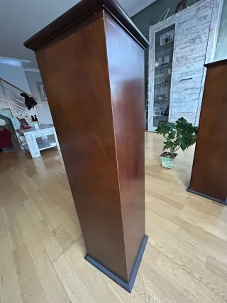 Muebles de madera para CDs (la pareja)