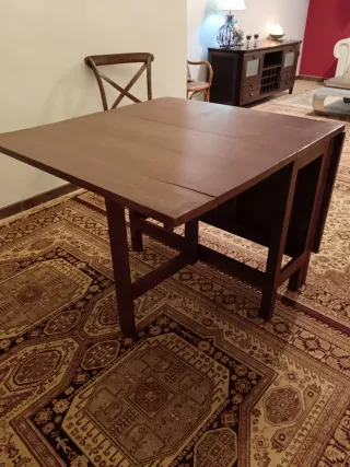Mesa de madera plegable