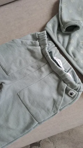 Conjunto Mango Verde Agua Talla 6m