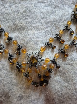 Gargantilla vintage con cuentas