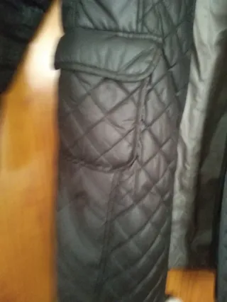 Abrigo acolchado Zara negro