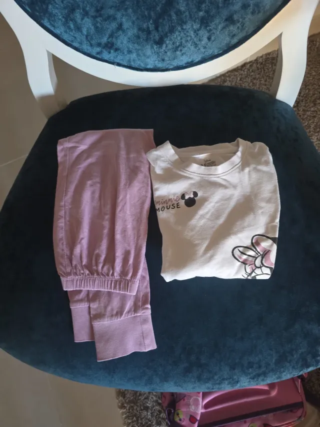 Pijama Minnie Mouse Disney Talla 4-5 Algodón