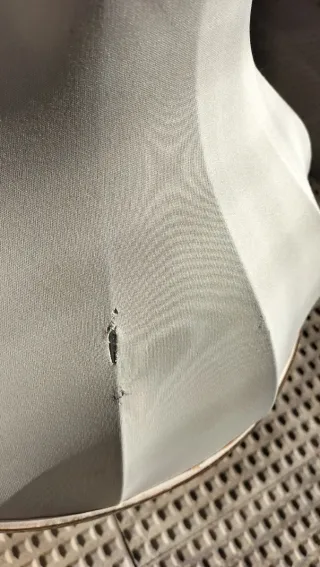 Lámpara de mesa antigua cerámica y metal