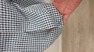 Blazer cuadros Zara azul y blanco