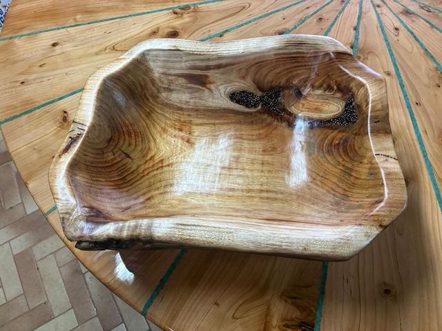 Cuenco de madera Sate artesanal