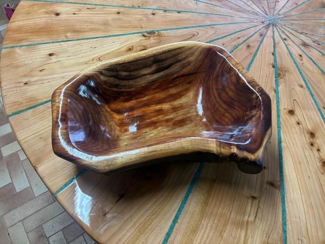 Cuenco de madera Sate artesanal