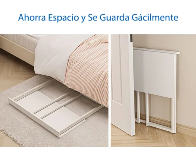 Mesa escritorio o cocina plegable blanca