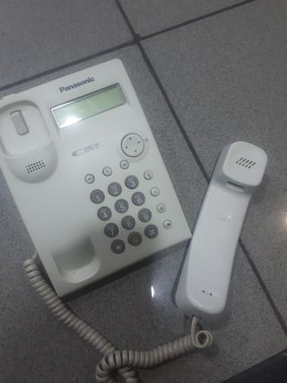 Teléfono Fijo Panasonic Beige/Blanco