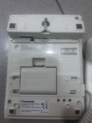 Teléfono Fijo Panasonic Beige/Blanco