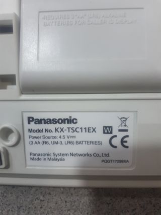 Teléfono Fijo Panasonic Beige/Blanco