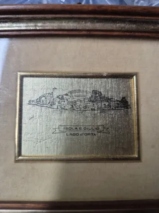 Quadretto Isola San Giulio Lago D'Orta