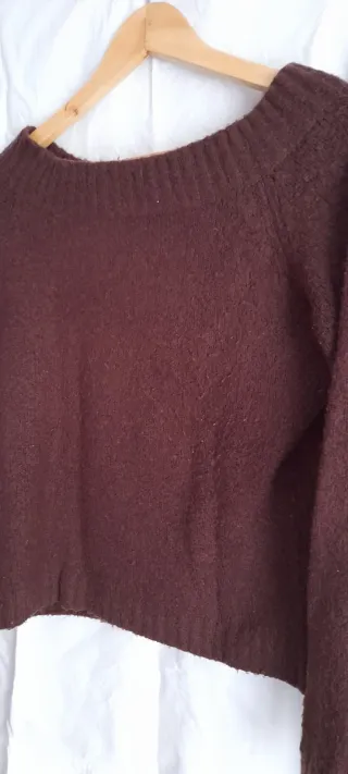 Jersey marrón de punto