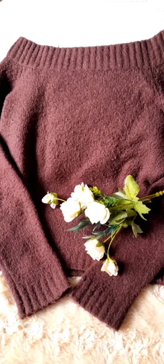 Jersey marrón de punto